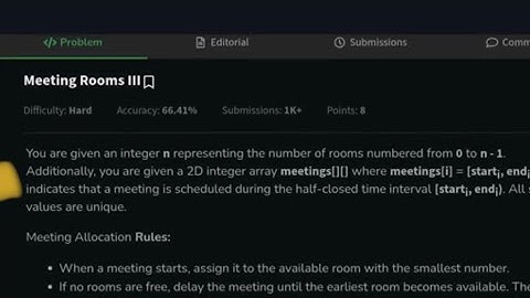 Meeting Rooms lll || POTD 12th May 2025 #geeksforgeeks