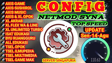 UPDATE CONFIG || NetMod Syna || Axis || XL || Tsel || Isat ||Support Gaming&Vc