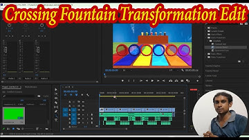 How To Make Crossing Fountain Transformation  | edit video | 3D Animation Video Banana Sikhe