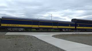 ARR 4328 leads the northbound Denali Star thru Wasilla, AK.