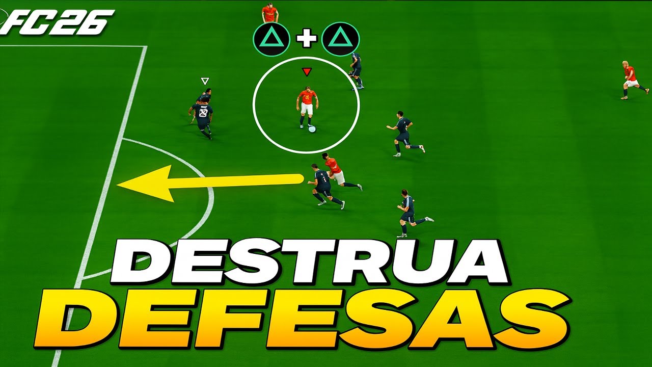 Destrua QUALQUER defesa com essas 3 jogadas SIMPLES e EFICAZES🎯 EA FC 26 - TUTORIAL