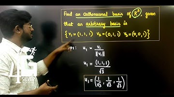 Orthonormal Basis in Tamil Gram Schmidit Process in Tamil | Random Process and Linear Algebra Unit 5