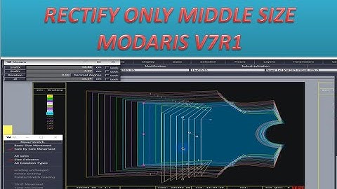 Lectra modaris F3 Line modification move🧵 how to modify of middle size grading