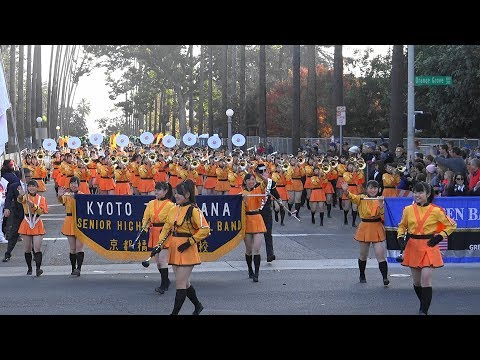 京都橘高校  Kyoto Tachibana High School Green Band Rose Parade 2018「4ｋ」