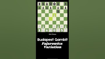 Budapest Gambit Fajarowicz Variation 2 | WIN For Black #chesstraps #budapestgambit