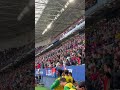 El Sadar celebra el gol de Asier Osambela para asegurar la victoria ante el Racing de Santander