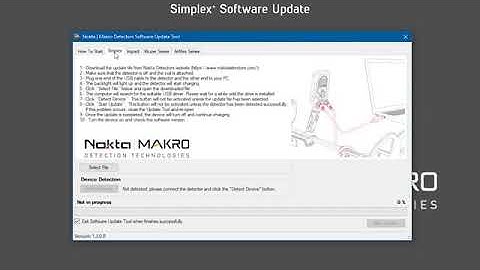 Nokta Makro Detectors - Simplex Detector New Software Update (Tutorial)