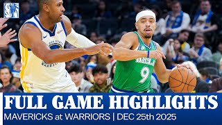 Mavericks Highlights At Den State Warriors December 25, 2025