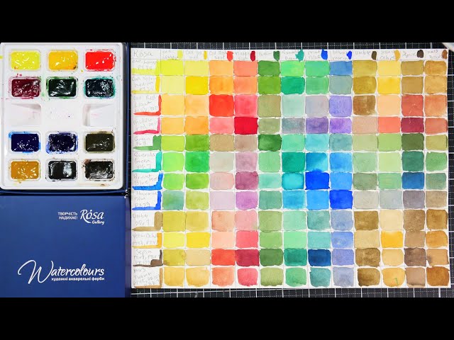 Putting Together My Rosa Gallery Watercolour Paint Palette, with