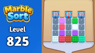 Marble sort Level 825 solution gameplay 