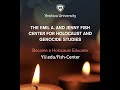 Ma in holocaust and genocide studies  fish center yeshiva university