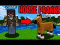 PRANKING AS A HORSE IN MINECRAFT! - Minecraft Trolling Video