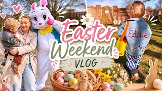 EASTER WEEKEND VLOG🐣☀️Meeting the Easter bunny, PR hauls, Roast dinner & Easter egg hunt🤍