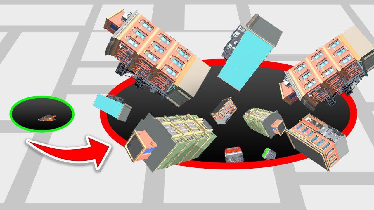 Hole.io - I Tried To Eat The Biggest Hole In ! Impossible - Game Play