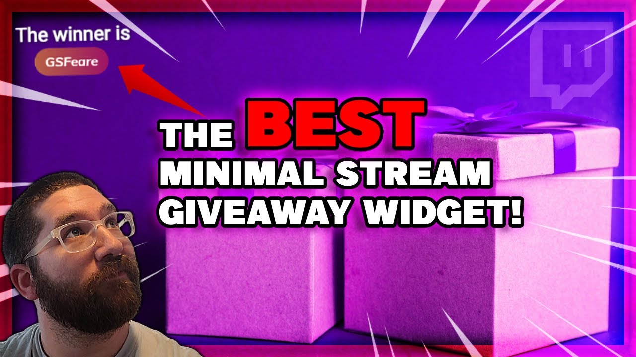 The Best and Easiest Minimal Twitch Giveaway Widget Available! - YouTube