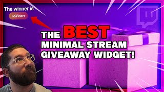 The Best and Easiest Minimal Twitch Giveaway Widget Available!