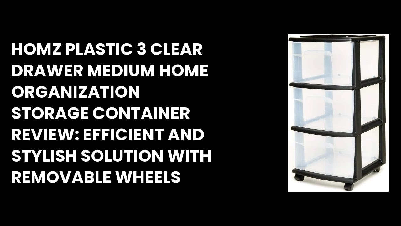 Homz Plastic 6 Clear Drawer Medium Home Organization Storage