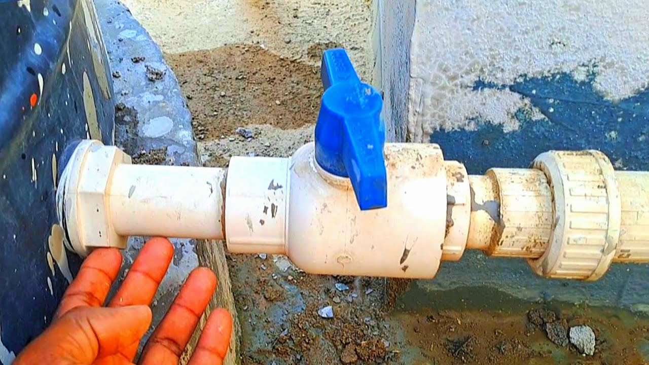 CONNECTION OF WATER TANK AIR PIPE TAP.. YouTube