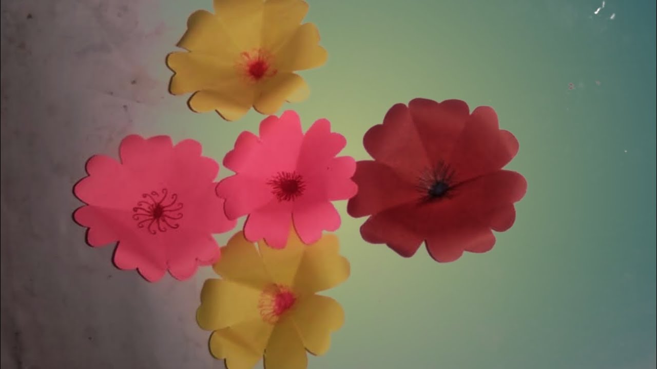 How To Make Beautiful Flowers With Paper Easy YouTube how-to-make-beautiful-flowers-with-paper-easy-youtube