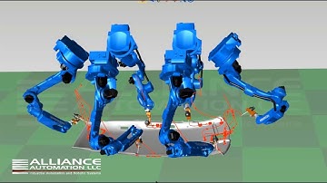 6 Head WJ System Offline Programming of Automotive Headliner using Yaksawa Motoman MOTOSIM® EG-VRC