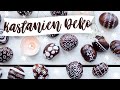 Kastanien bemalen 🌰🍂 als einfache und schnelle DIY Herbstdeko | TRYTRYTRY