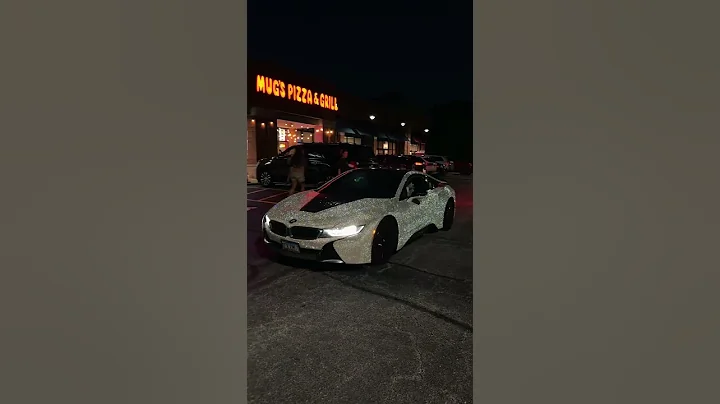 Diamond wrapped i8 😮‍💨 #bmw #bmwi8 #carwrap #car #lilbaby #carmeet #sportscar