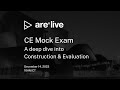 Are live construction  evaluation mock exam  are 50 ce exam