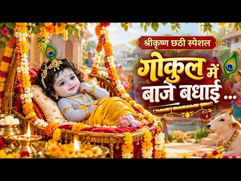 श्रीकृष्ण छठी बधाई गीत Shree Krishna Chati Bhajan 2026 | गोकुल में बाजे बधाई | Gokul Me Baje Badhai