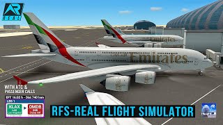 RFS - Real Flight Simulator - Los Angeles to Dubai || Full Flight || Airbus A380 ||Emirates || FHD|