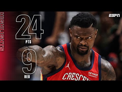 Zion Williamson Highlights 🔥 Leads Pelicans to 5th straight win | NBA on ESPN