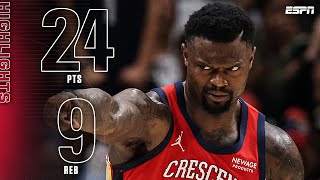 Zion Williamson Highlights 🔥 Leads Pelicans to 5th straight win | NBA on ESPN