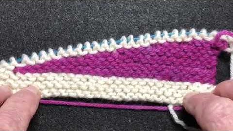 Short Rows in Garter Stitch, a Comparison