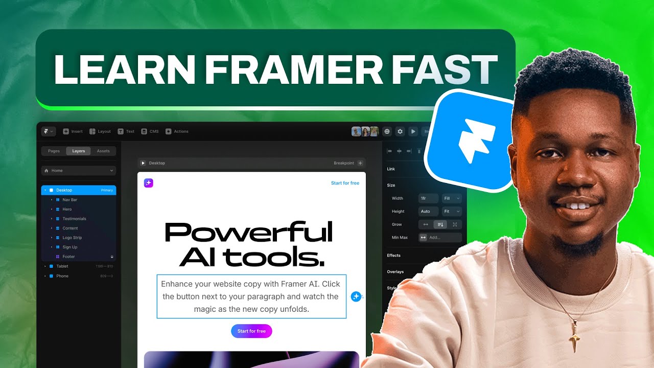 Framer Tutorial for Beginners (2026) – Build Modern Websites Without ...