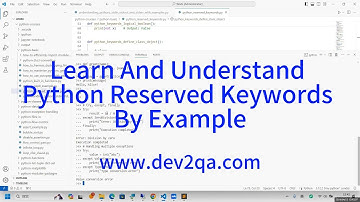 How To Learn And Understand Python Reserved Keywor