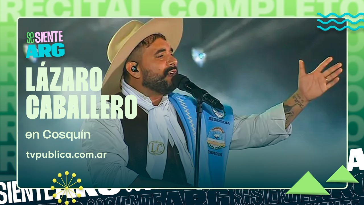 Lázaro Caballero hace vibrar la noche en la Plaza Próspero Molina de Cosquín - Se siente Argentina