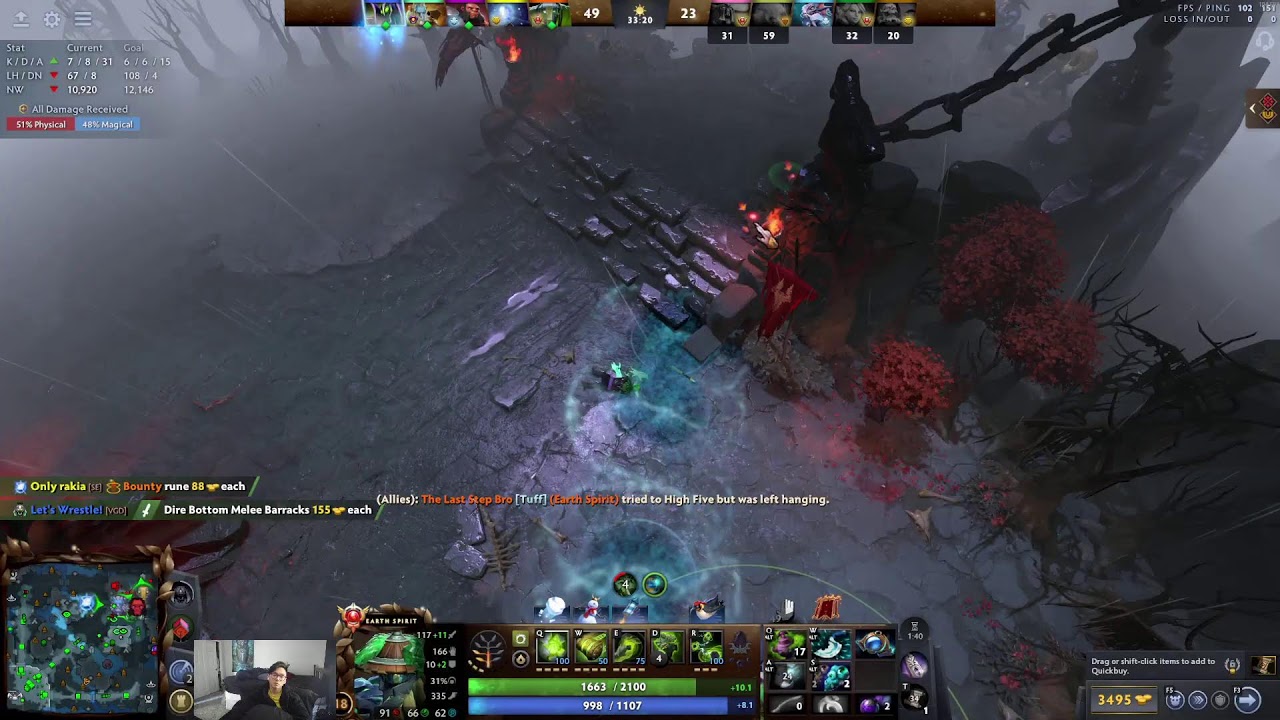 Earth Spirit (Main) practicing | New Patch 7.40b