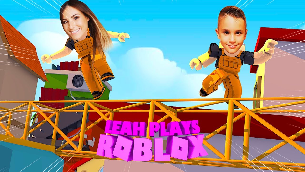 ROBLOX Little Leah Plays ESCAPE THE YARD OBBY W MY REAL 