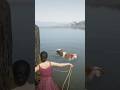 INSANE RDR2 Gameplay! Brave Girl Saves Drowning Cow From River Escape #shorts #gaming