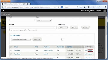 Cal State LA Web Platform: Deleting Content
