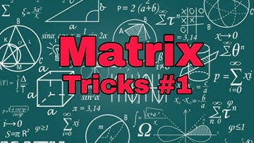 matrix tricks and shortcuts for JEE mains NDA airforce X and class 12th #Matrix #Matrixshortcut
