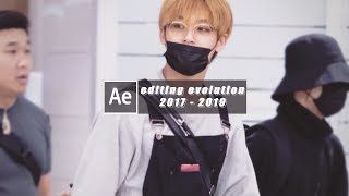 editing evolution 2017 - 2019 | ae