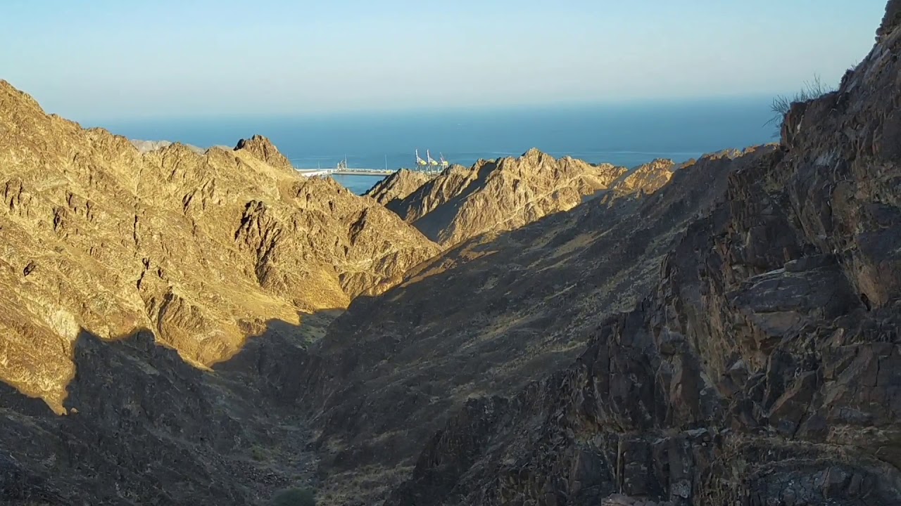 المشي الجبلي سلطنة عمان (الوادي الكبير إلى ريام مطرح) طول المسار 5كم، 3 ساعات، مخطط المسار في الوصف.