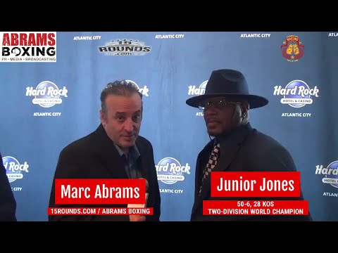 Former Two-Division World Champion Junior Jones at The Atlantic City Boxing Hall of Fame