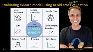 299 - Evaluating sklearn model using KFold cross validation​ in python