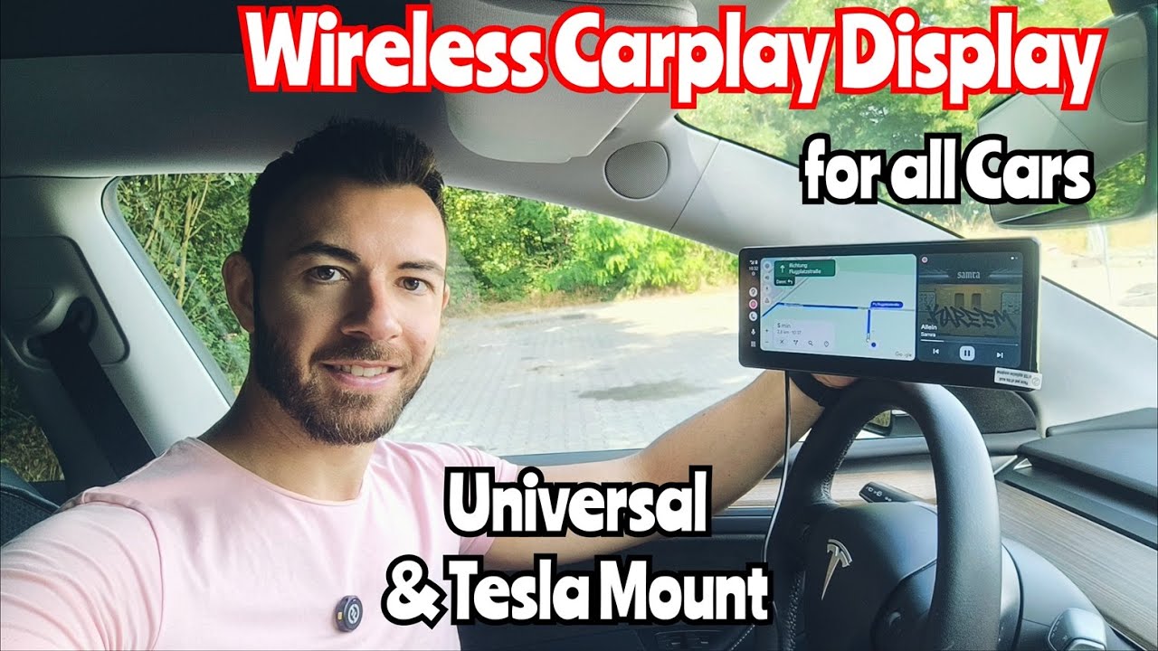 Wireless CarPlay & Backup Camera in an Aftermarket Display – CarpodGo T3 Pro (with Tesla Mount)