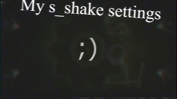 My s_Shake settings (Sony Vegas Pro 14)