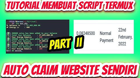 CARA MEMBUAT SCRIPT AUTO CLAIM WEBSITE FAUCET SENDIRI VIA TERMUX | PART II