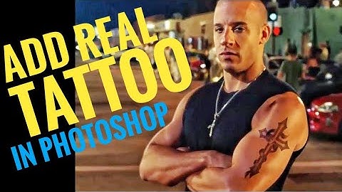 How to Add Tattoo in Photoshop CS5, CS6 | Real Looking Tattoo Photoshop Tutorial
