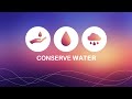 Create Conserve Water Slide in PowerPoint. Tutorial No.: 985