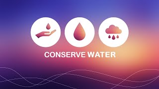 Create Conserve Water Slide in PowerPoint. Tutorial No.: 985